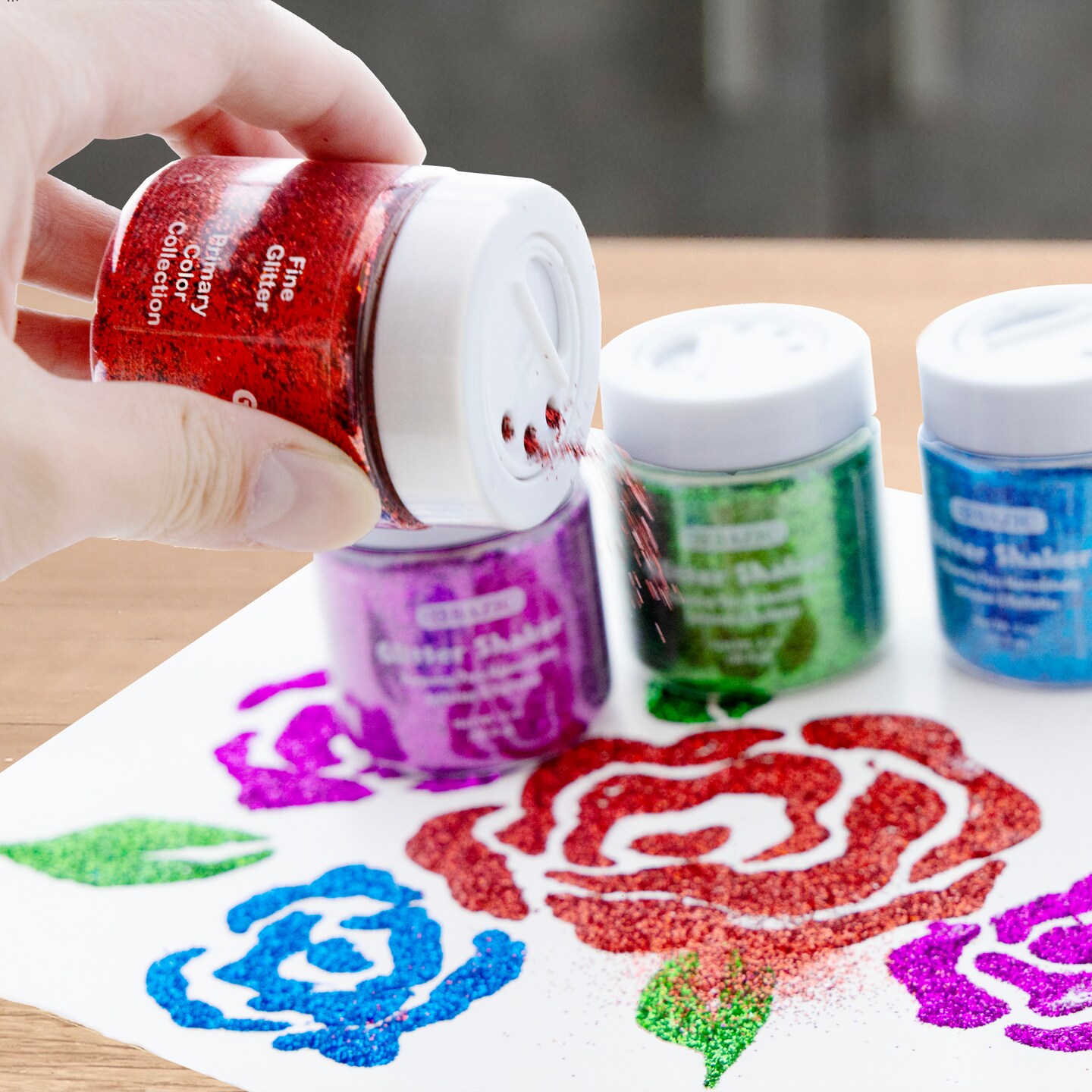 BAZIC Glitter Shaker 56.6g / 2 Oz. Primary Color