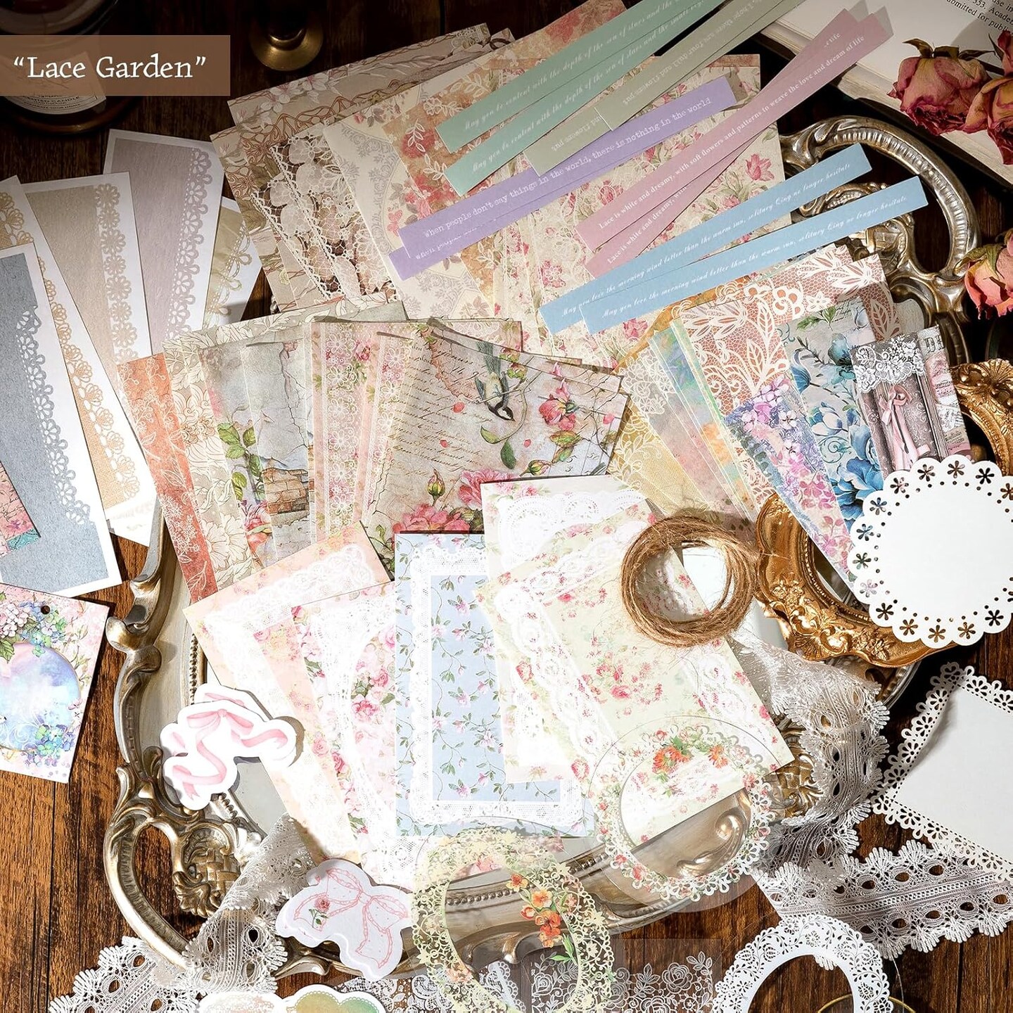 170Pcs Vintage Scrapbooking Stickers Pack(B)