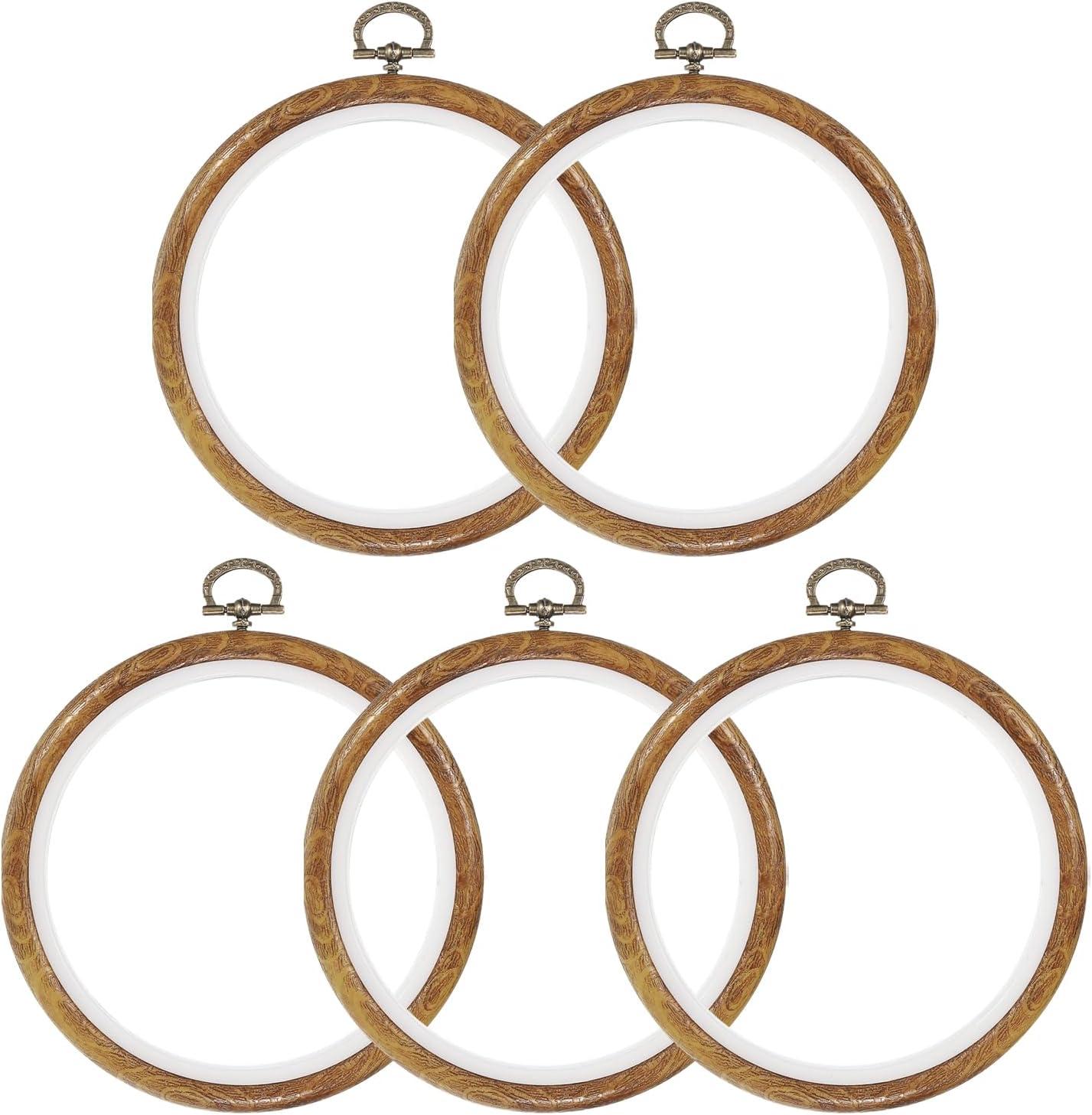 5 Pcs Embroidery Hoops Frame