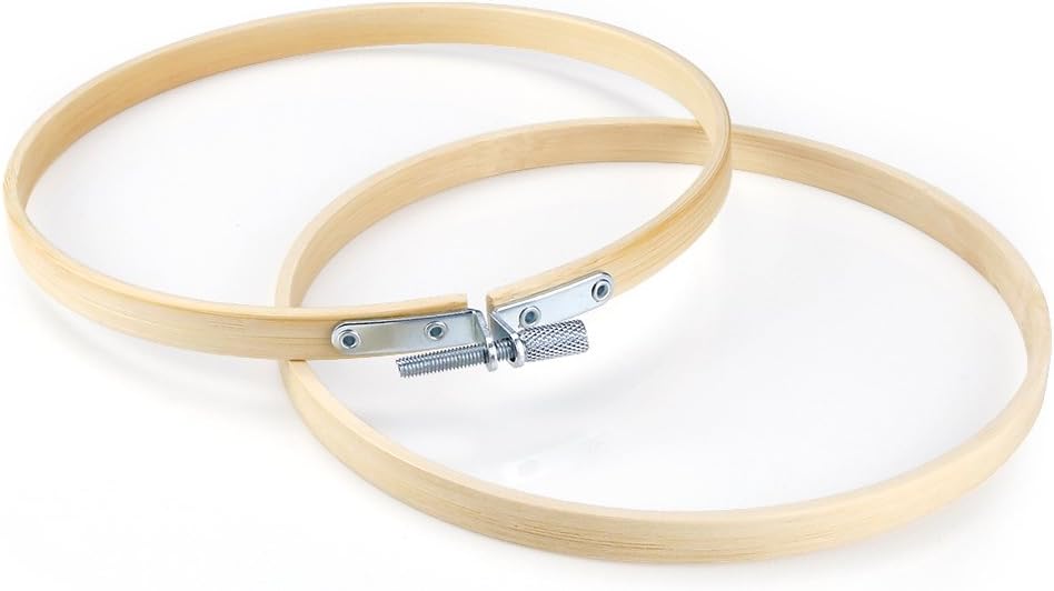 6 Pieces 6 inch/ 15cm Round Embroidery Hoops Bamboo Circle