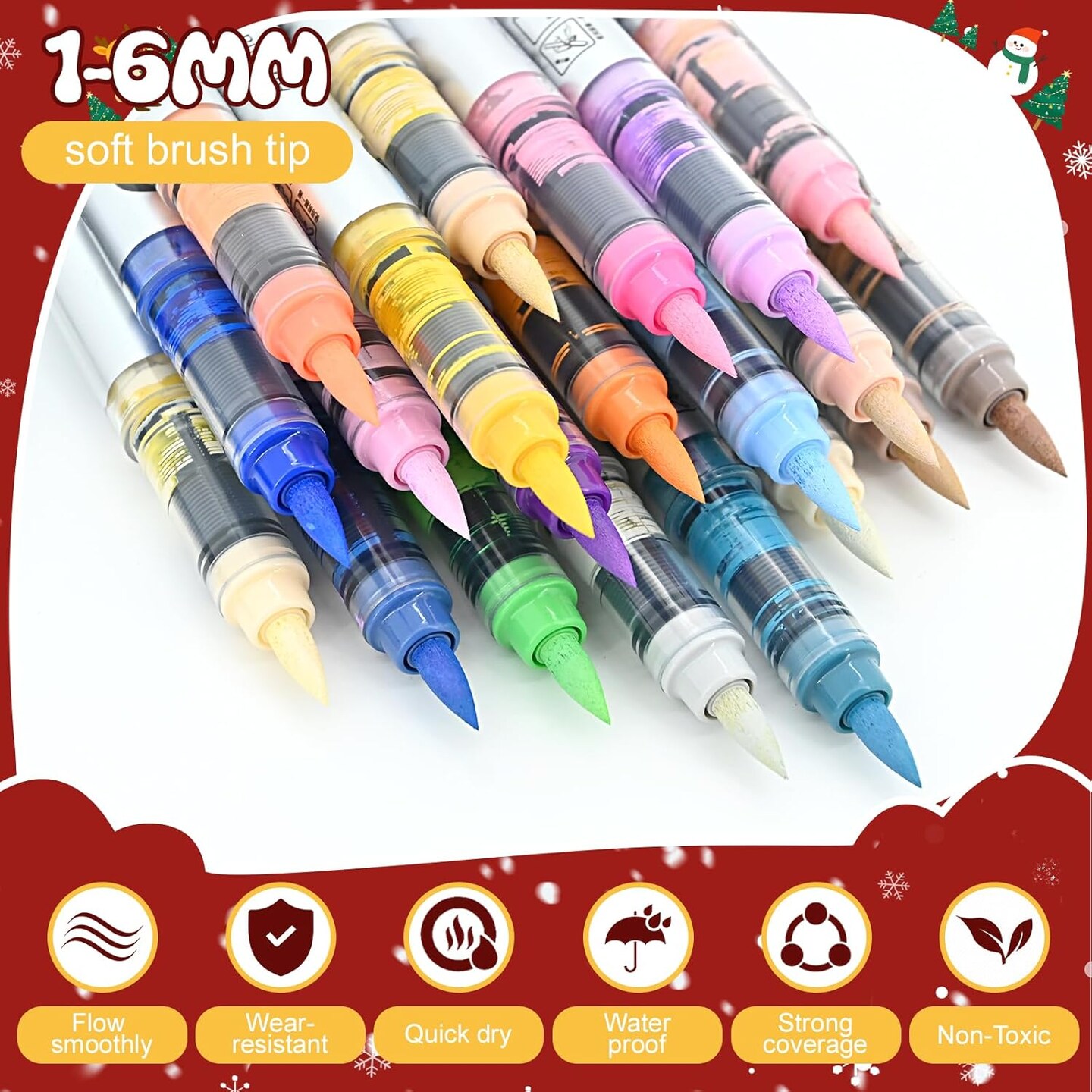 120 Colors Acrylic Paint Markers Set