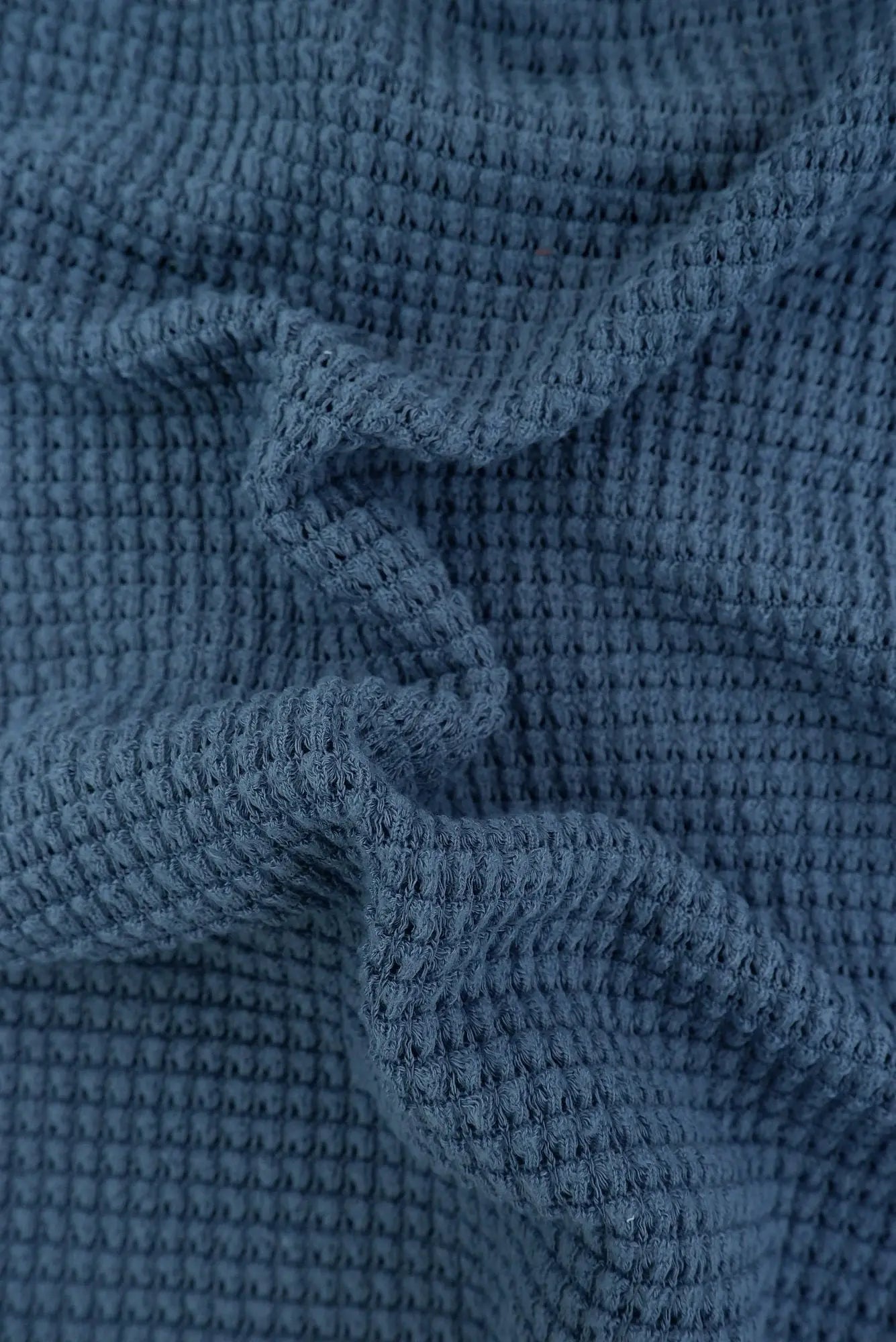 1 Yard Oversize Waffle Solid Stretch Knit Fabric 54/56 Inch Wide