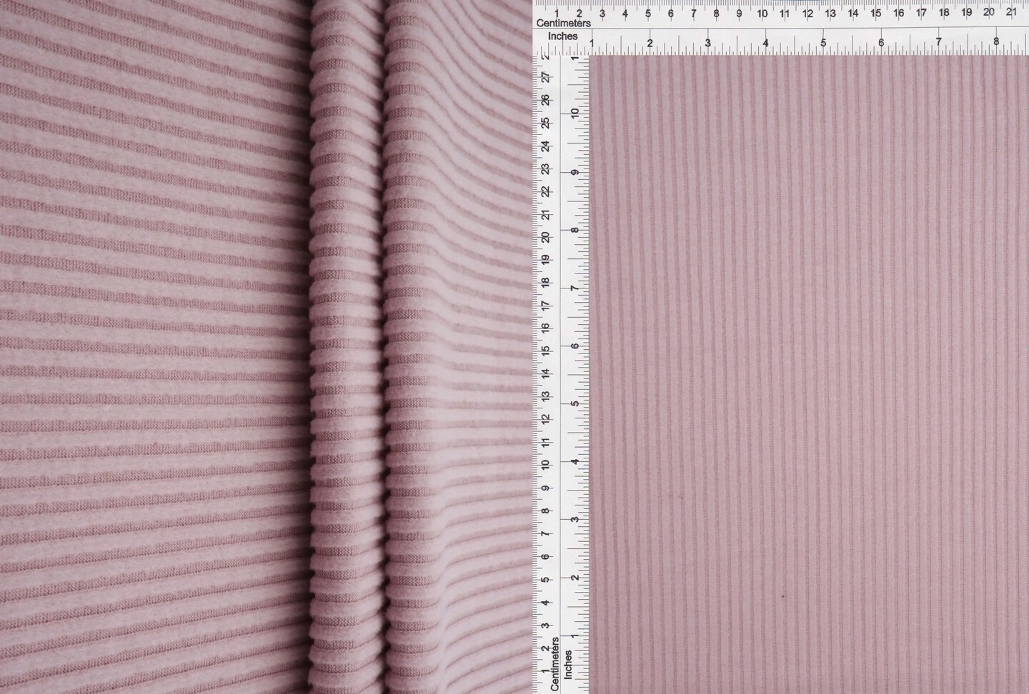 1 Yard Rib Interlock Fleece Solid Fabric 290 GSM Polyester Rayon Blend 58" Width
