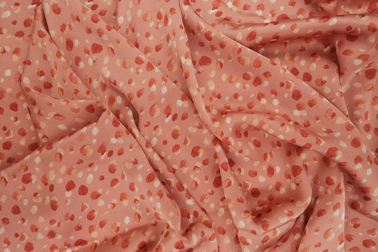 1 Yard Polyester Satin Fabric Conversational Print Smooth Lightweight Drapey 57/58" Width