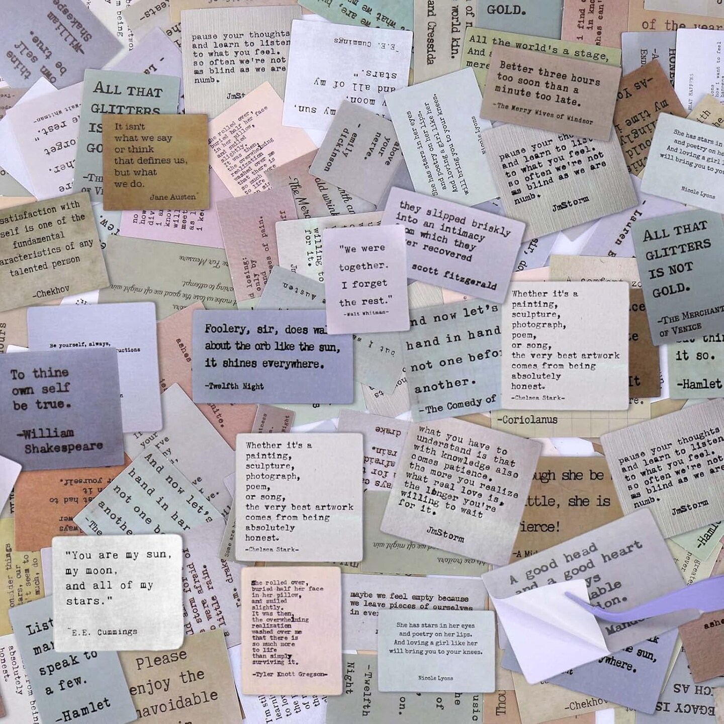 180pc Scrapbook Stickers - 60 Unique Quote Stickers