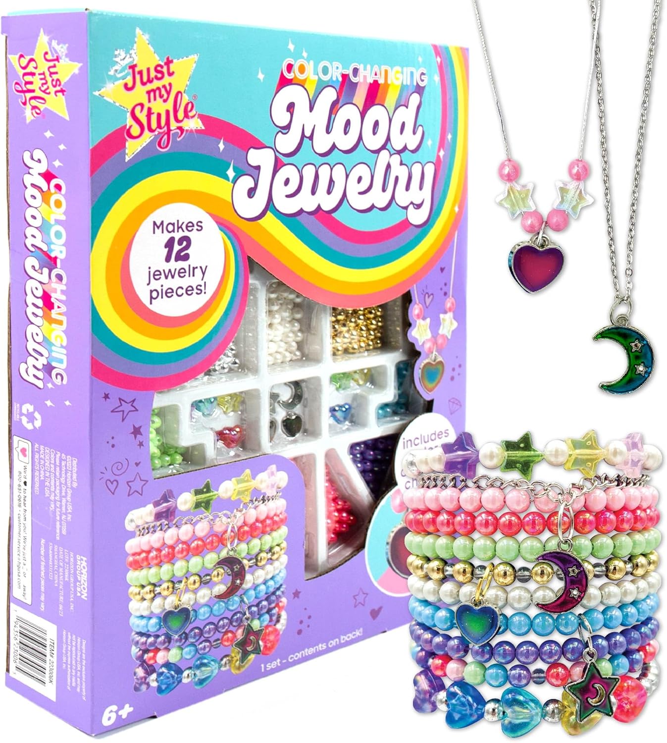 Color-Changing Mood Jewelry Making Kit (Multi) 9 x 1.75 x 12 inches