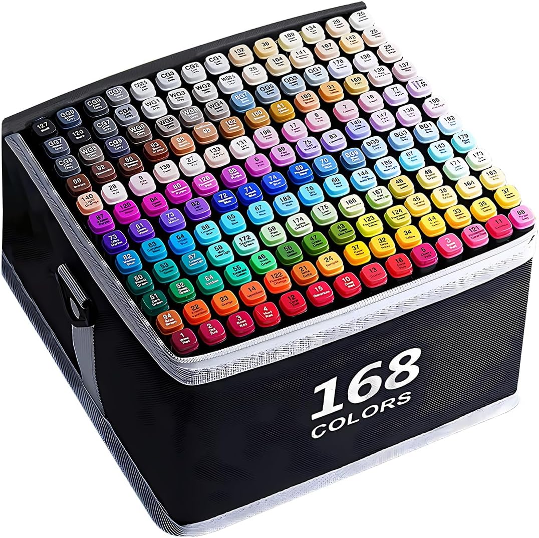 Alcohol Markers 168 Colors with Base Drawing Pen | Michaels