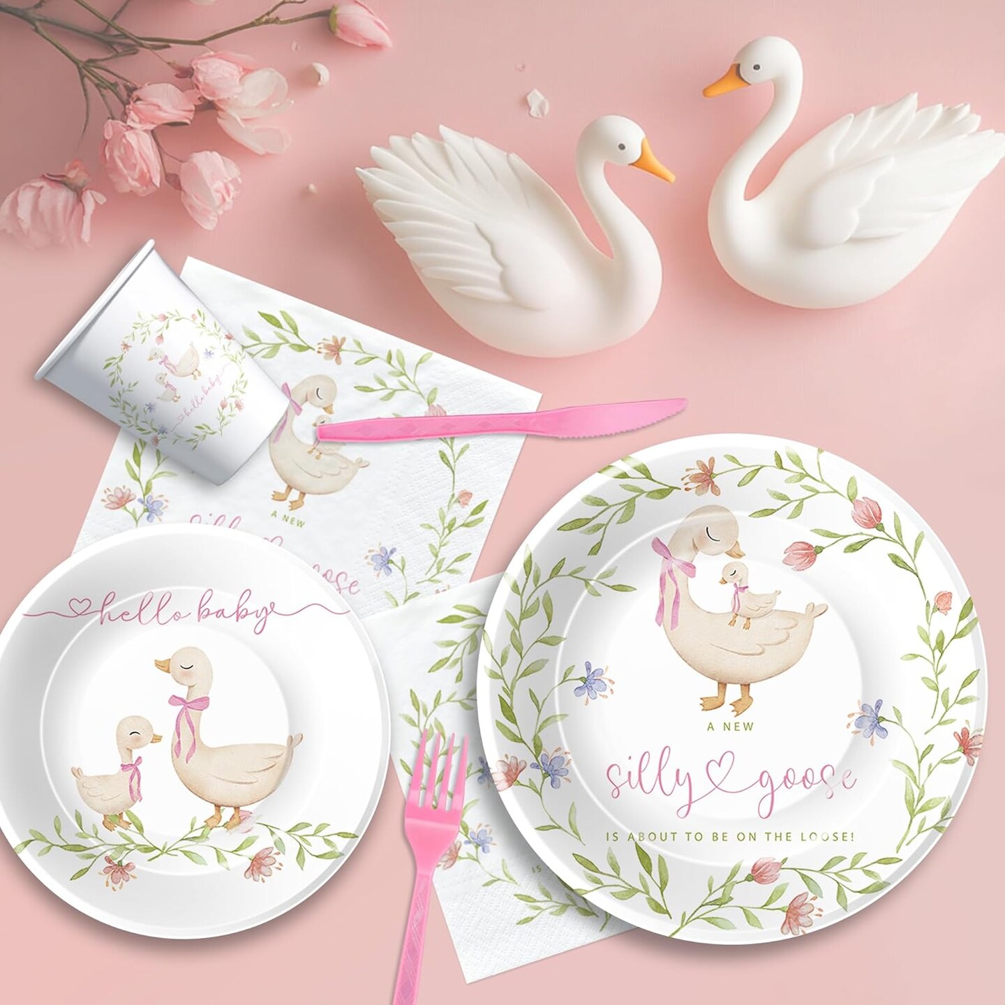 Baby Shower Plates and Napkins Decorations Tableware