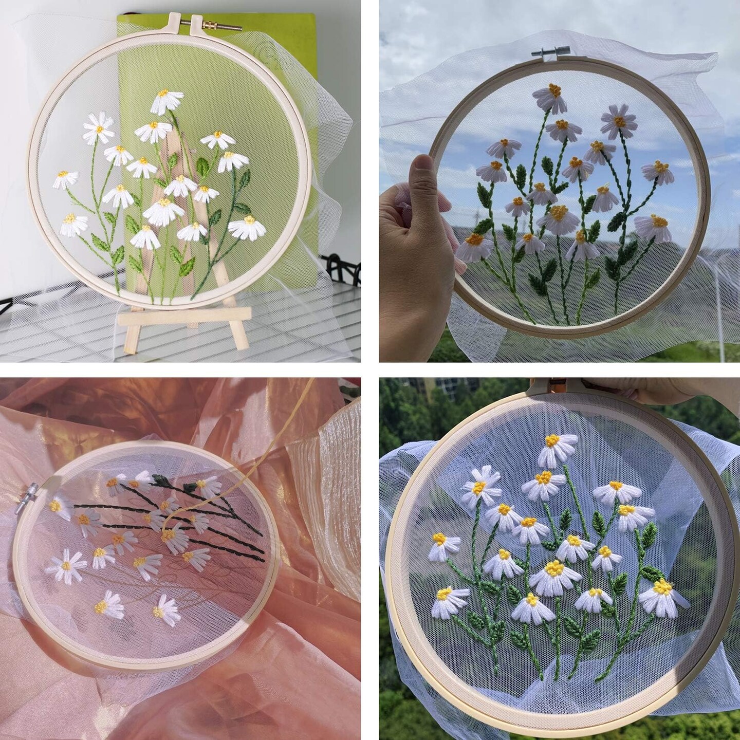 Embroidery Cross Stitch Kits for Beginners (Daisy)