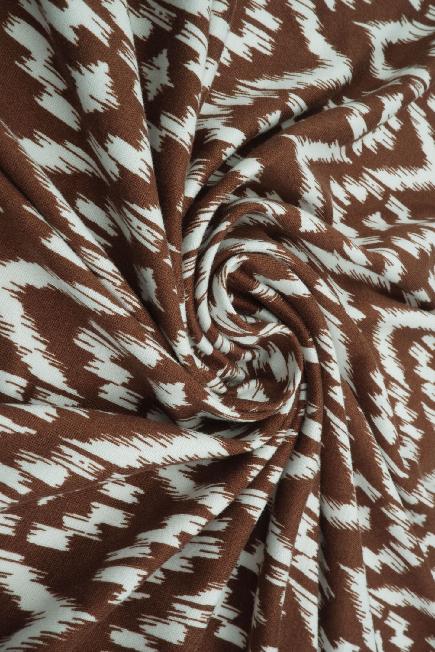 1 Yard Tribal Geometric Brushed DTY Knit Fabric 96% Polyester, 4% Spandex 58/60" Width Soft Stretch Material