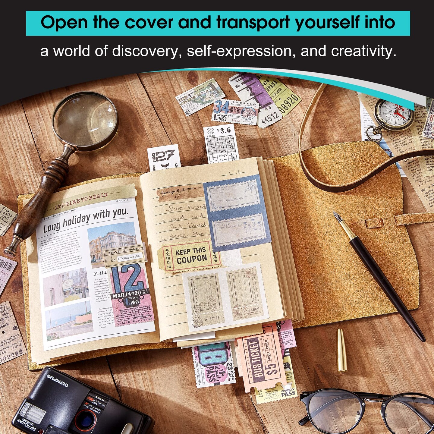 RILIHO Leather Journal Notebook, A5 Size Diary 6x8.1 Inches, Genuine Leather Journals for Writing, Vintage Style, Ideal for Men and Women, Brown