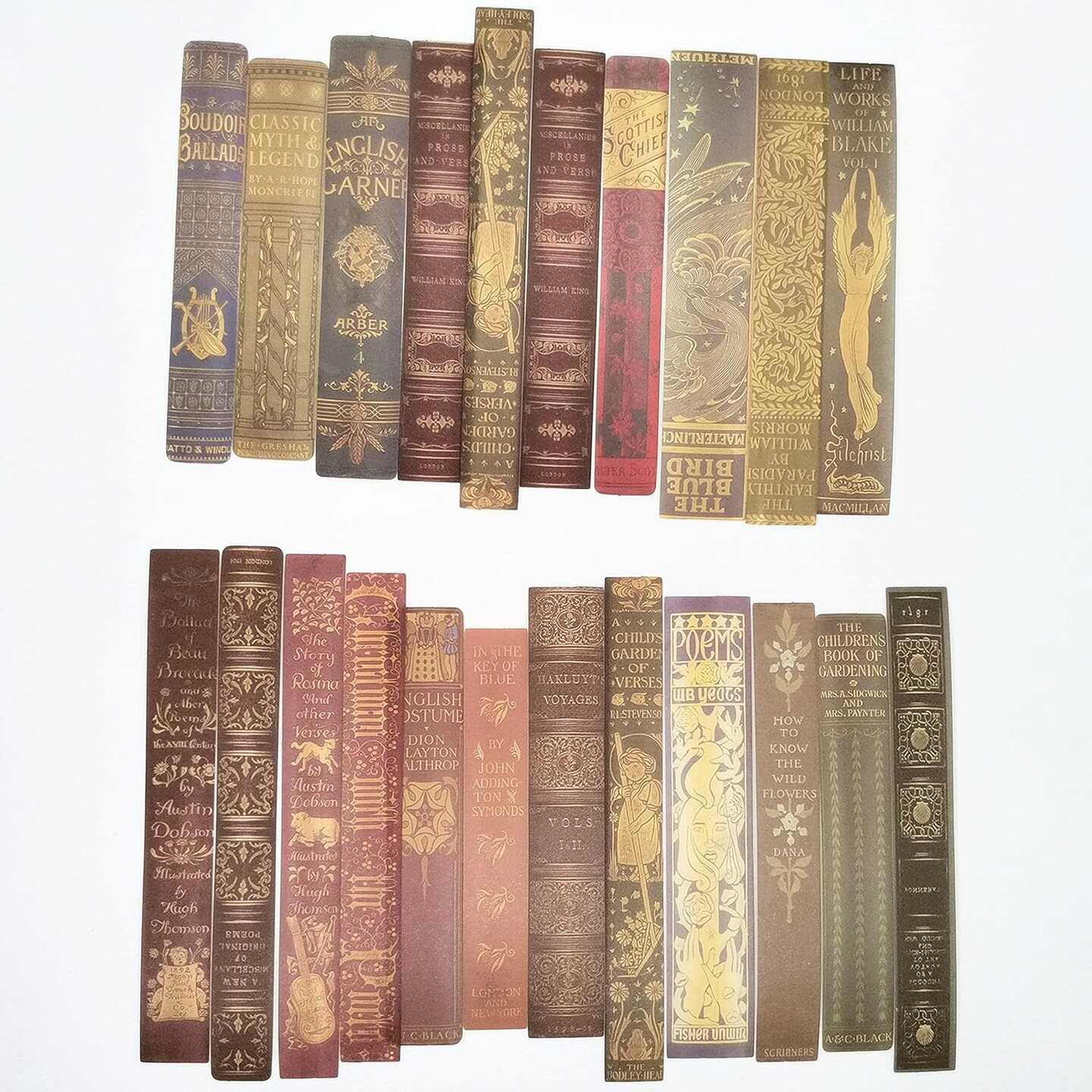 40pcs Scrapbook Vintage Stickers for Journaling (Library 40pcs) 6.3 x 2.5 x 0.7 inches