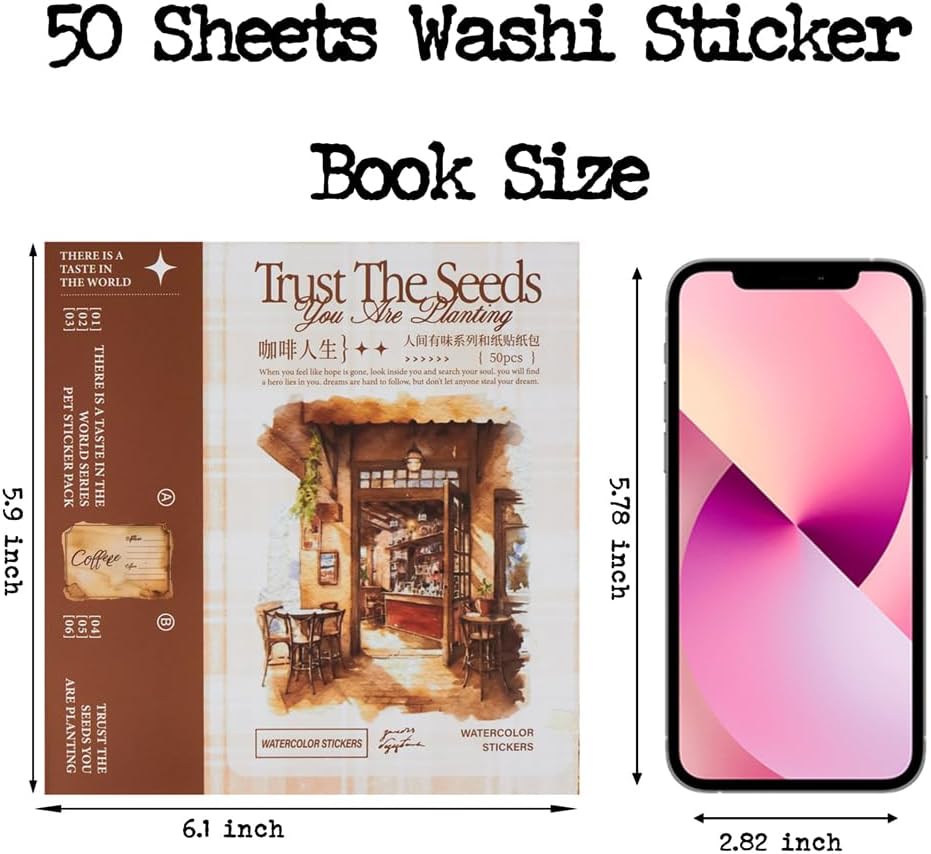 558pcs Coffee Journal Stickers for Scrapbooking(Coffee life stickers)