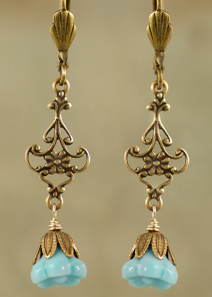 7mm Pink Lavender Golden Button Style Flower Beads Apx 48-50 Beads GB-BB05