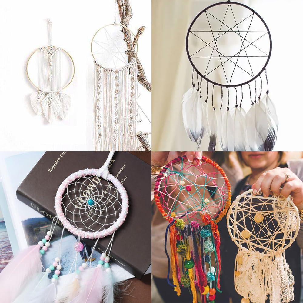 15Pcs Macrame Hoops Ring