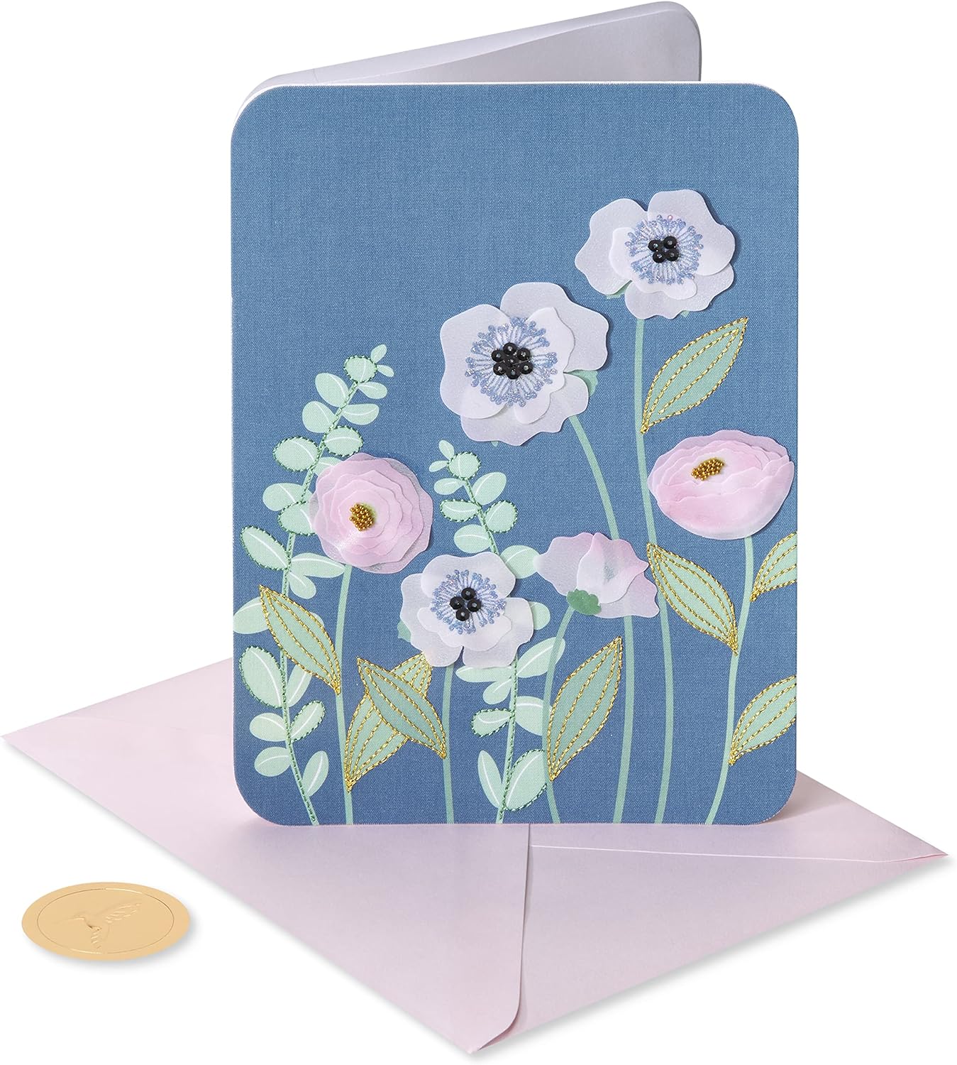 Papyrus Blank Card (Poppy Flowers)