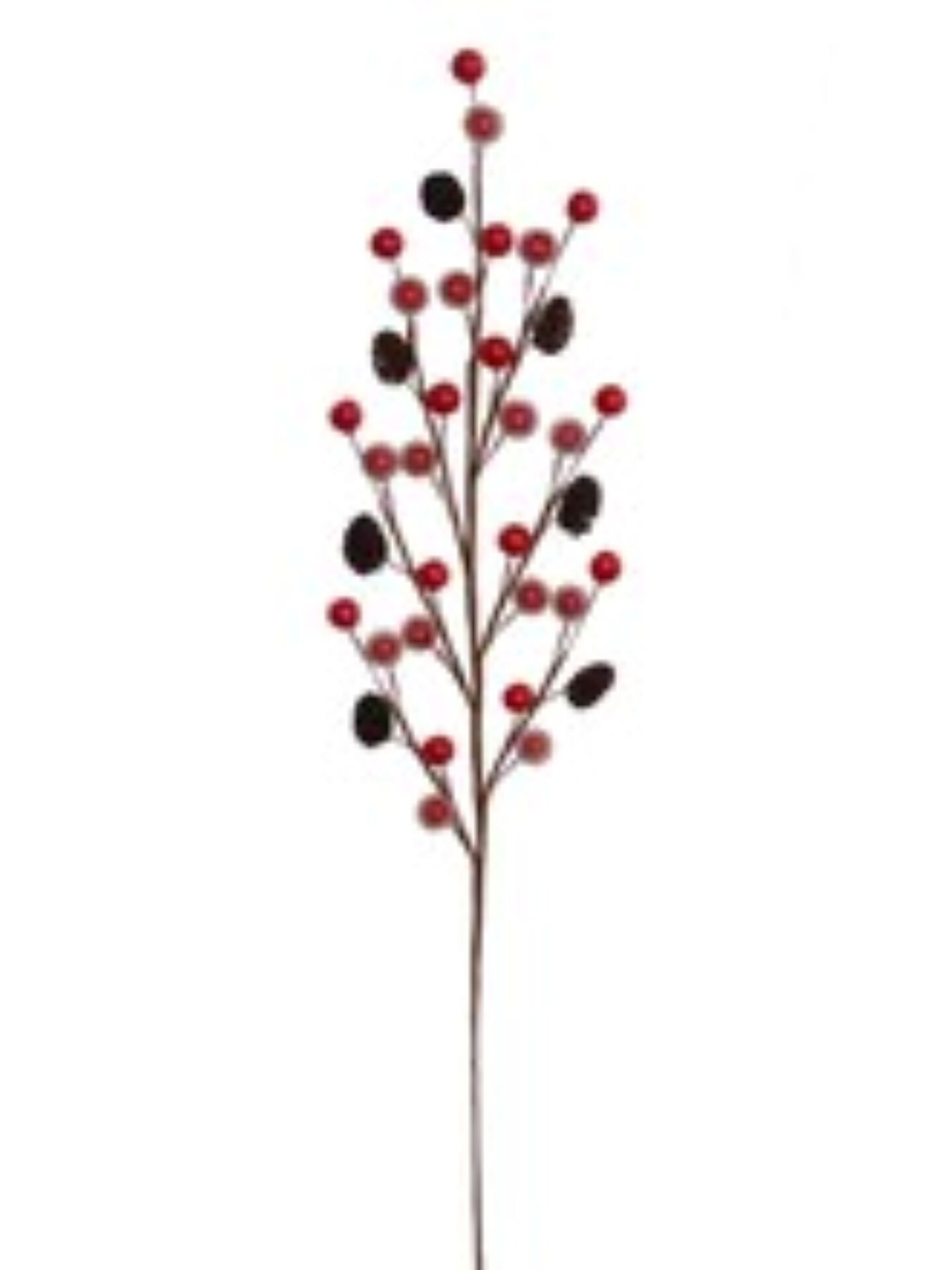 Vibrant Red Berry and Pine Cone Picks 17&#x22; - 72-Pack for Christmas Decor, Wreaths, Garlands, Table Centerpieces, and Holiday Crafts - 2024 Christmas Collection, Floral Home by Artificial Flowers
