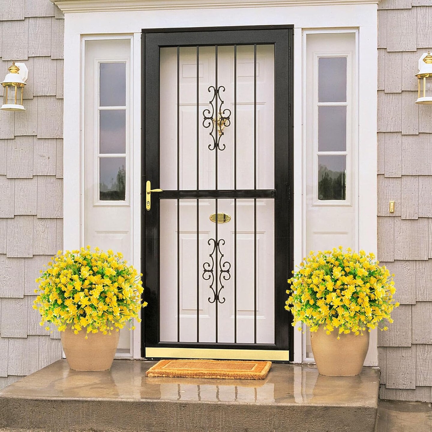20 Bundles Aritificial Flowers for Outdoors Decoration