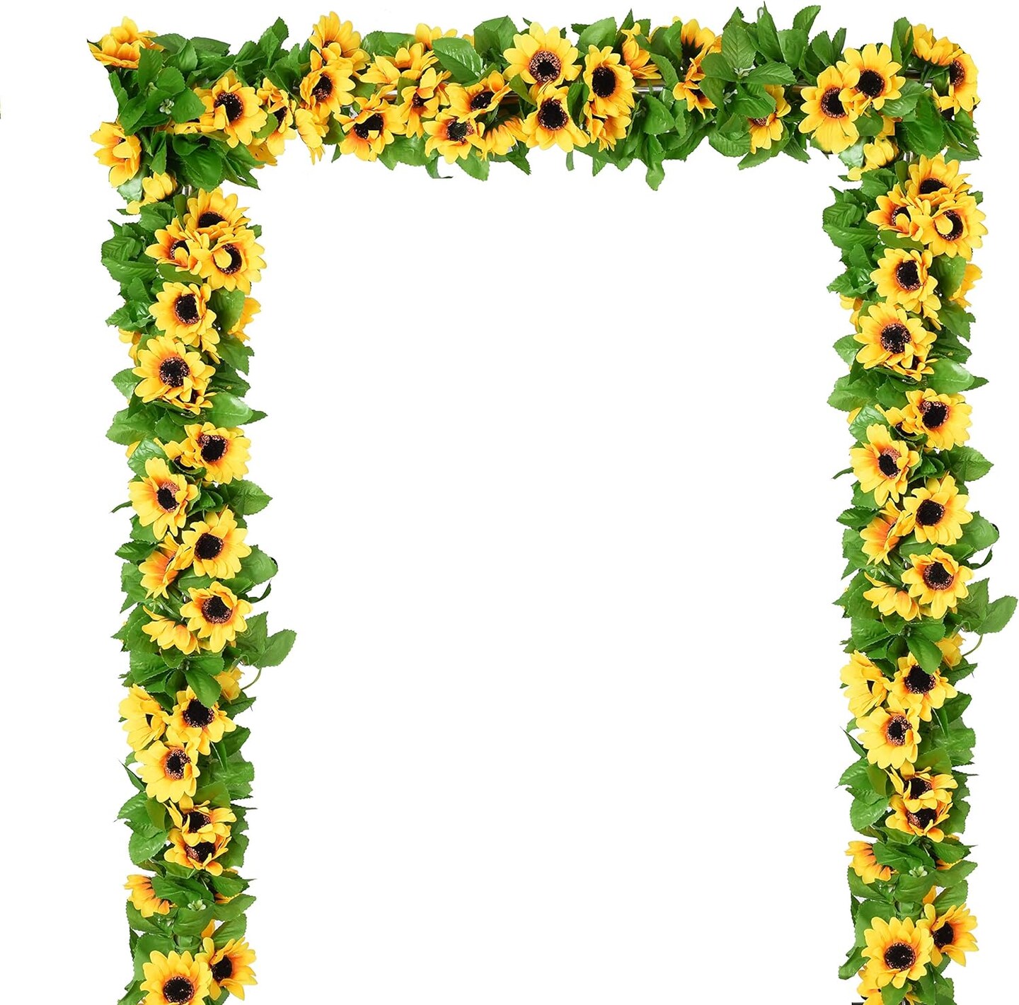 4 Pack Artificial Sunflower Garland Silk