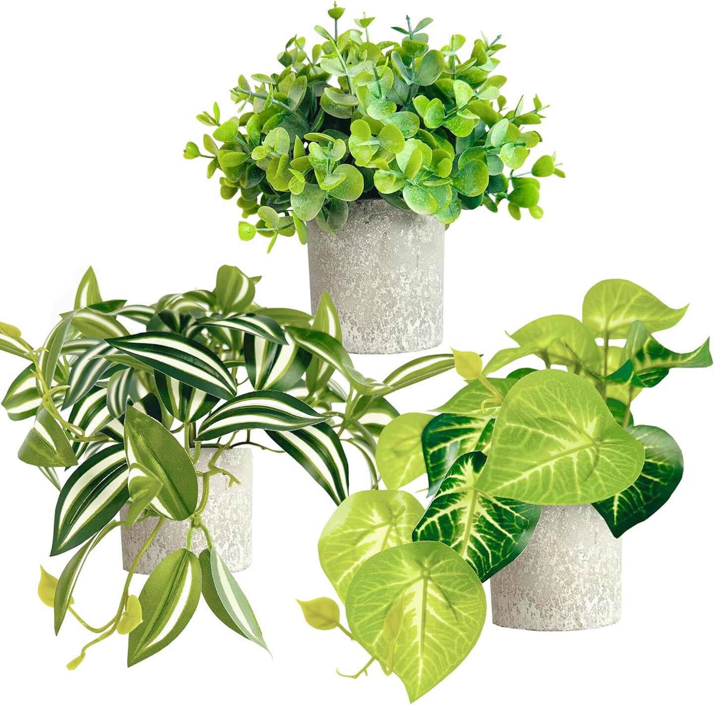 3 Pieces of Mini Fake Plants
