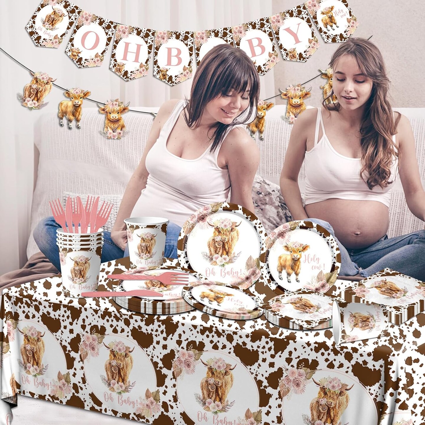 Highland Cow Baby Shower Decorations