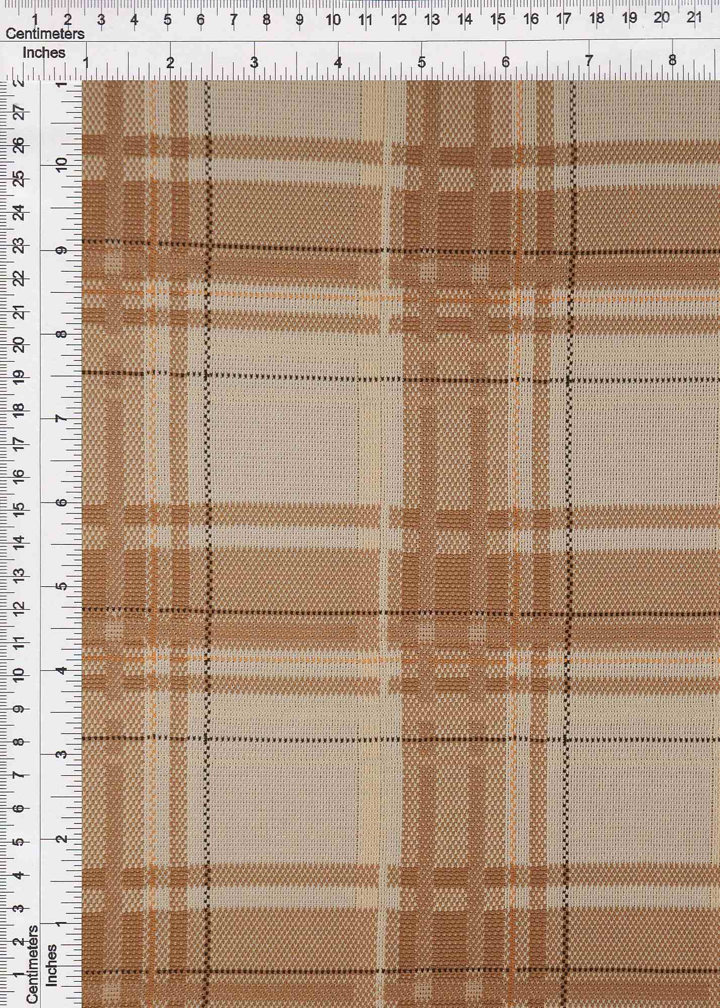 1 Yard Double Knit Jacquard Plaid Fabric 87% Polyester 12% Rayon 1% Spandex Blend 58/60&#x22; Width