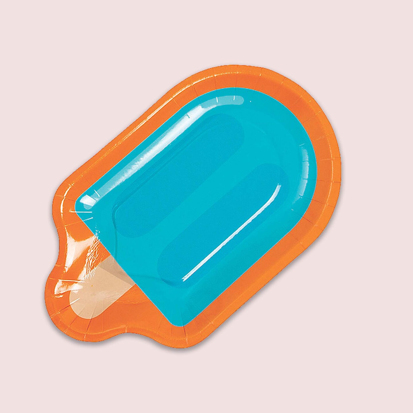 8 Count Ice Pop Shaped Paper Dessert Plates &#x2013; 5.5&#x22; x 9&#x22; Summer Party Supplies