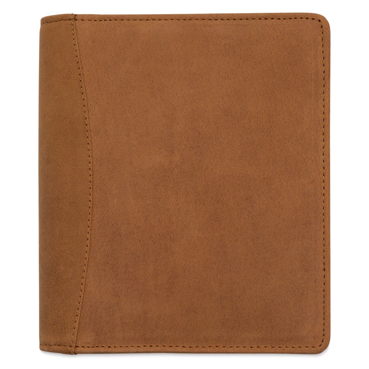 Girologio 12 Leather Pen Zip Case - Saddle Tan