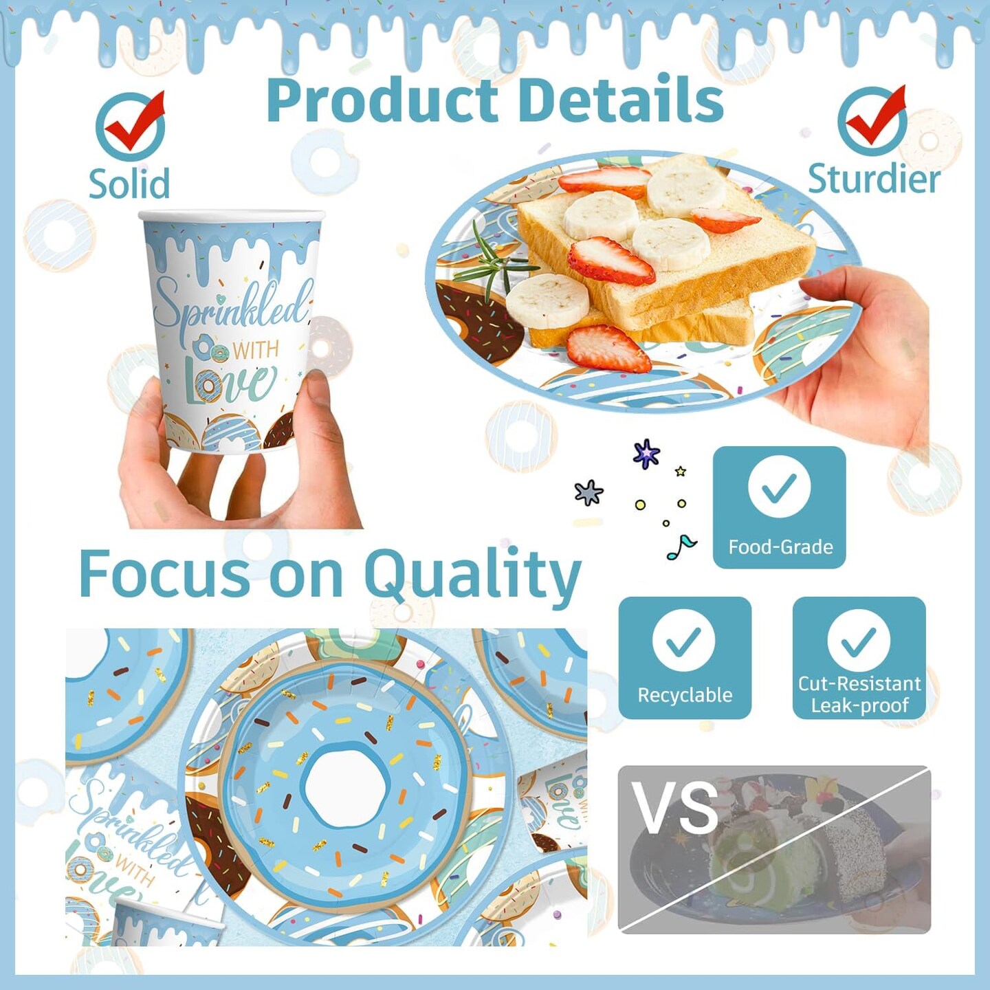 260PCS Elephant Baby Shower Decorations, All-in-1 Party Pack, Includes 20 Elephant Theme