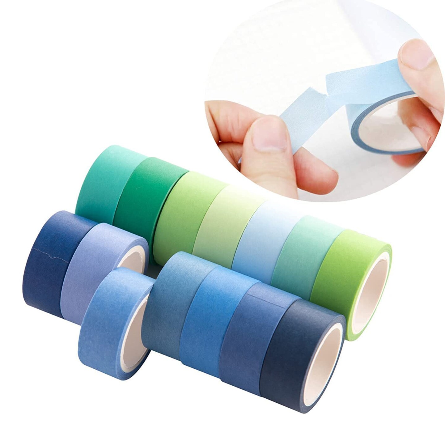 60 Rolls - Rainbow Colored Washi Tape