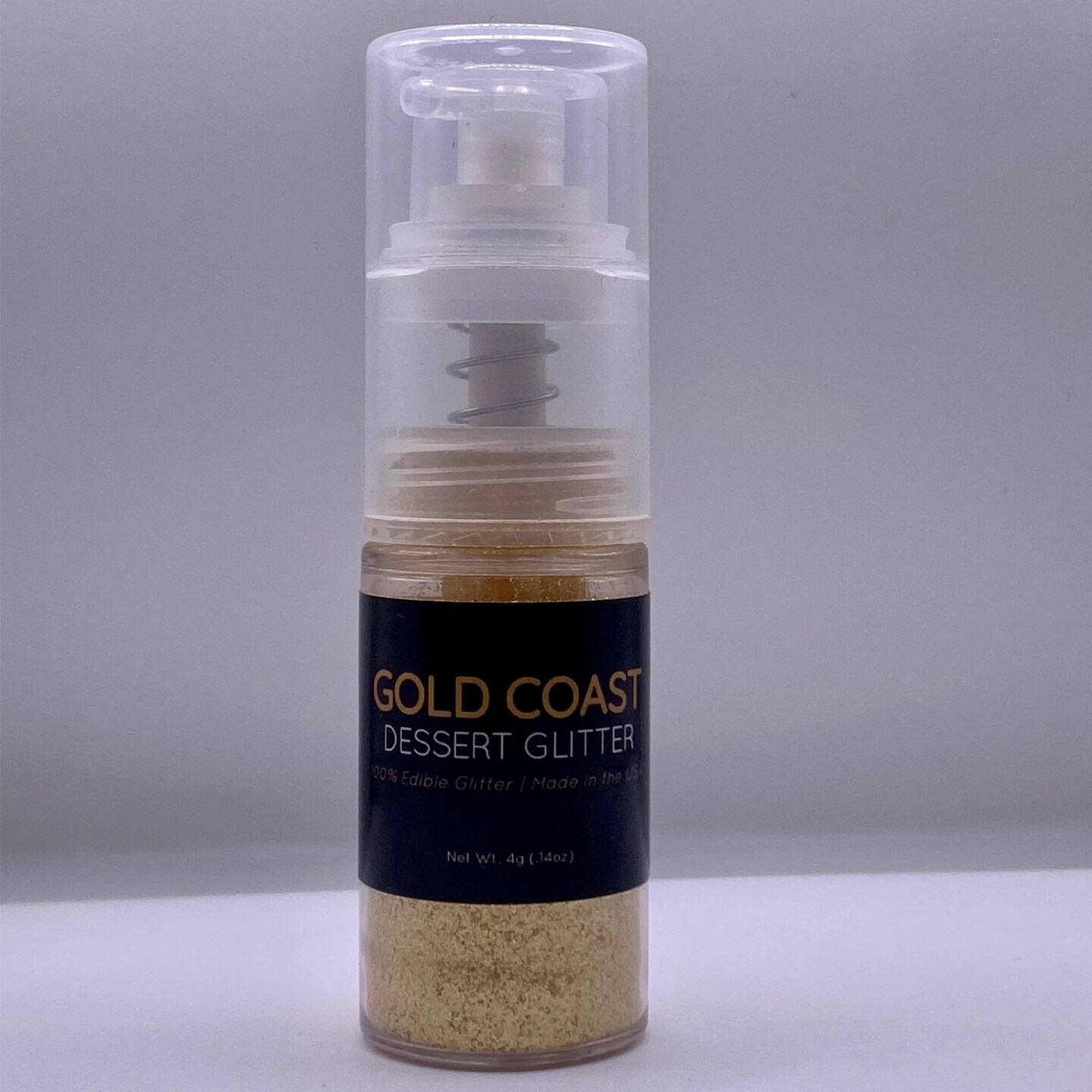 4g Gold Coast Edible Glitter Dust Pump for Cake Decorating