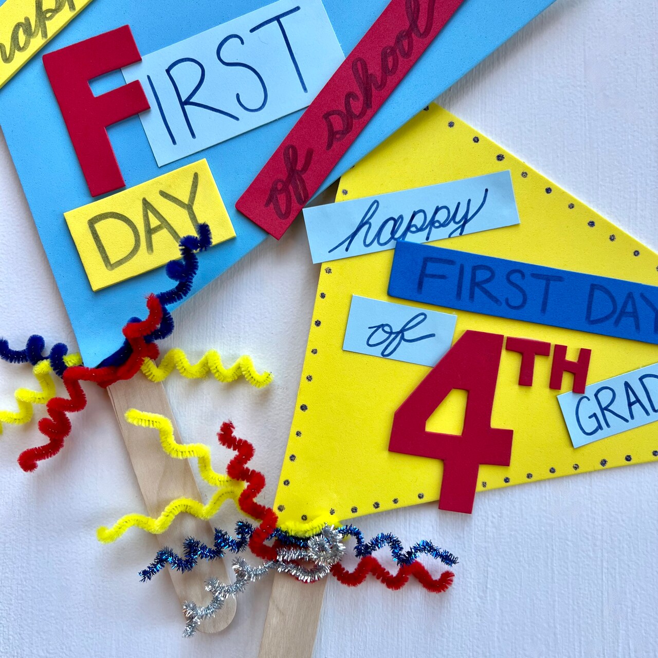 Kids Club: First Day of School Pennants