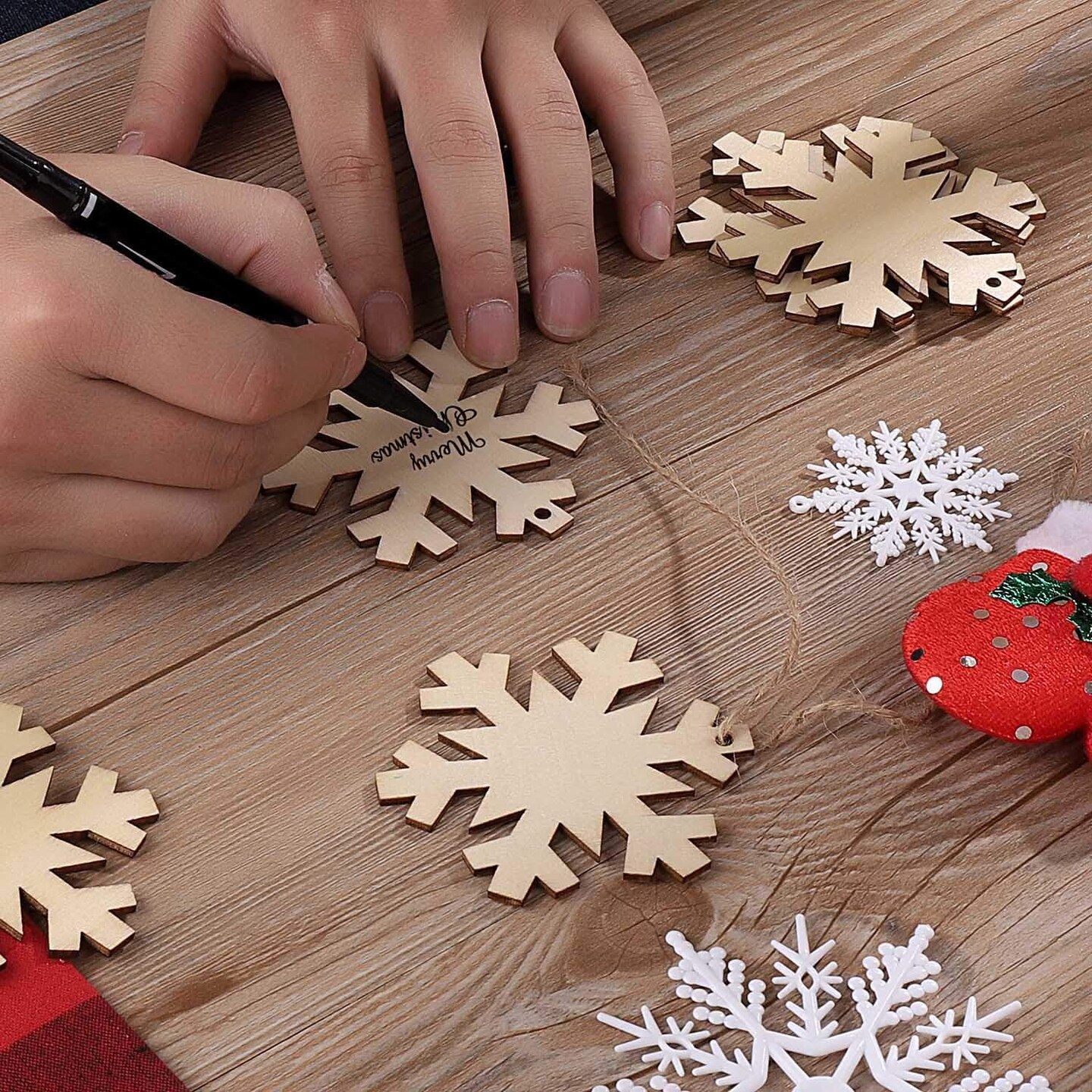 Unfinished Wooden Christmas Ornaments