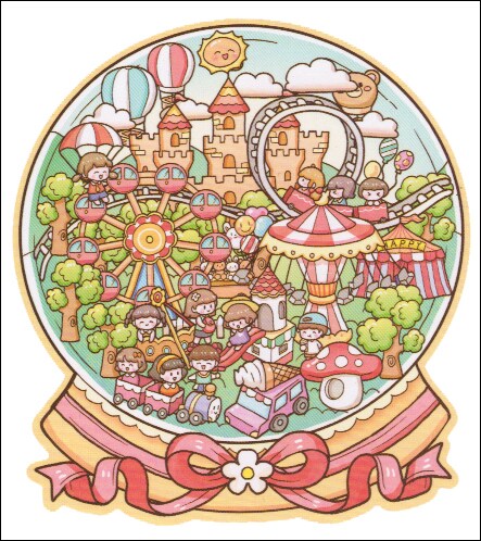 Fun Fair Landscape Stickers, Cute Carnival Isometric Sticker Activity, Adorabilities