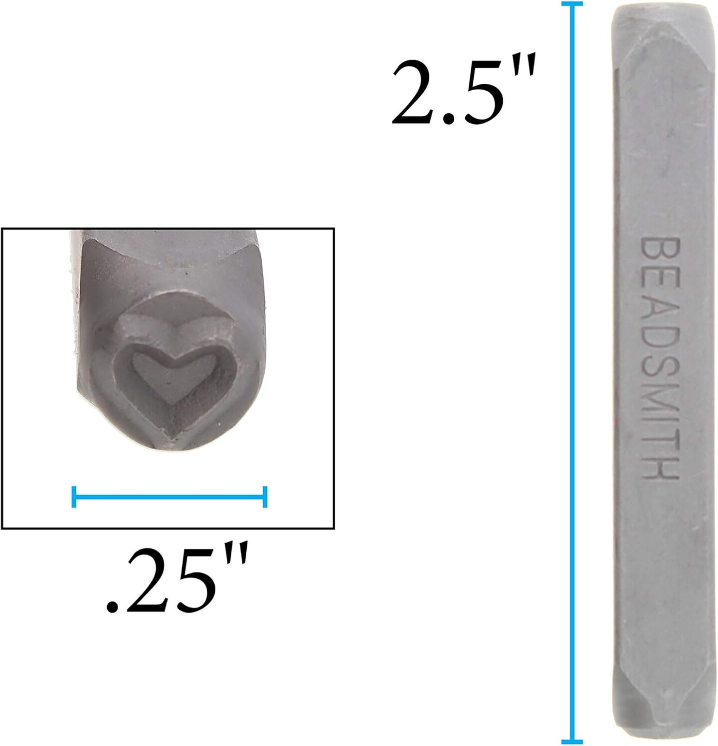 The Beadsmith Steel Design Stamps - Jewelry Stamping Tools, Eagle Design, 2.25 Inches w/ 6 mm Base