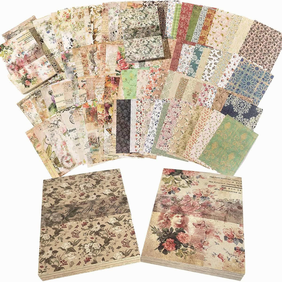 200Pcs Vintage Scrapbook Material