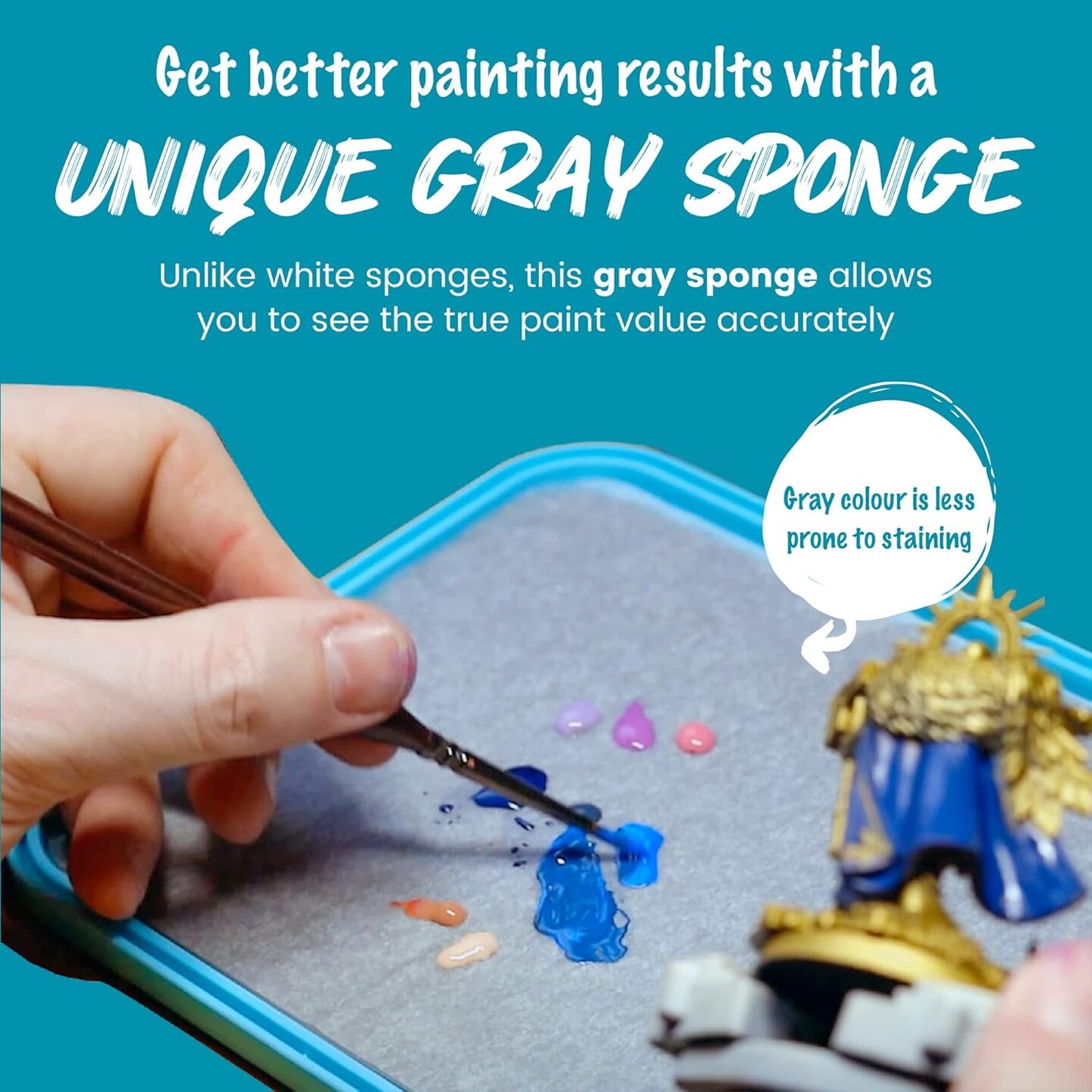 Wet Pallet for Miniature Painting. Stay Wet Palette for Acrylic Paints
