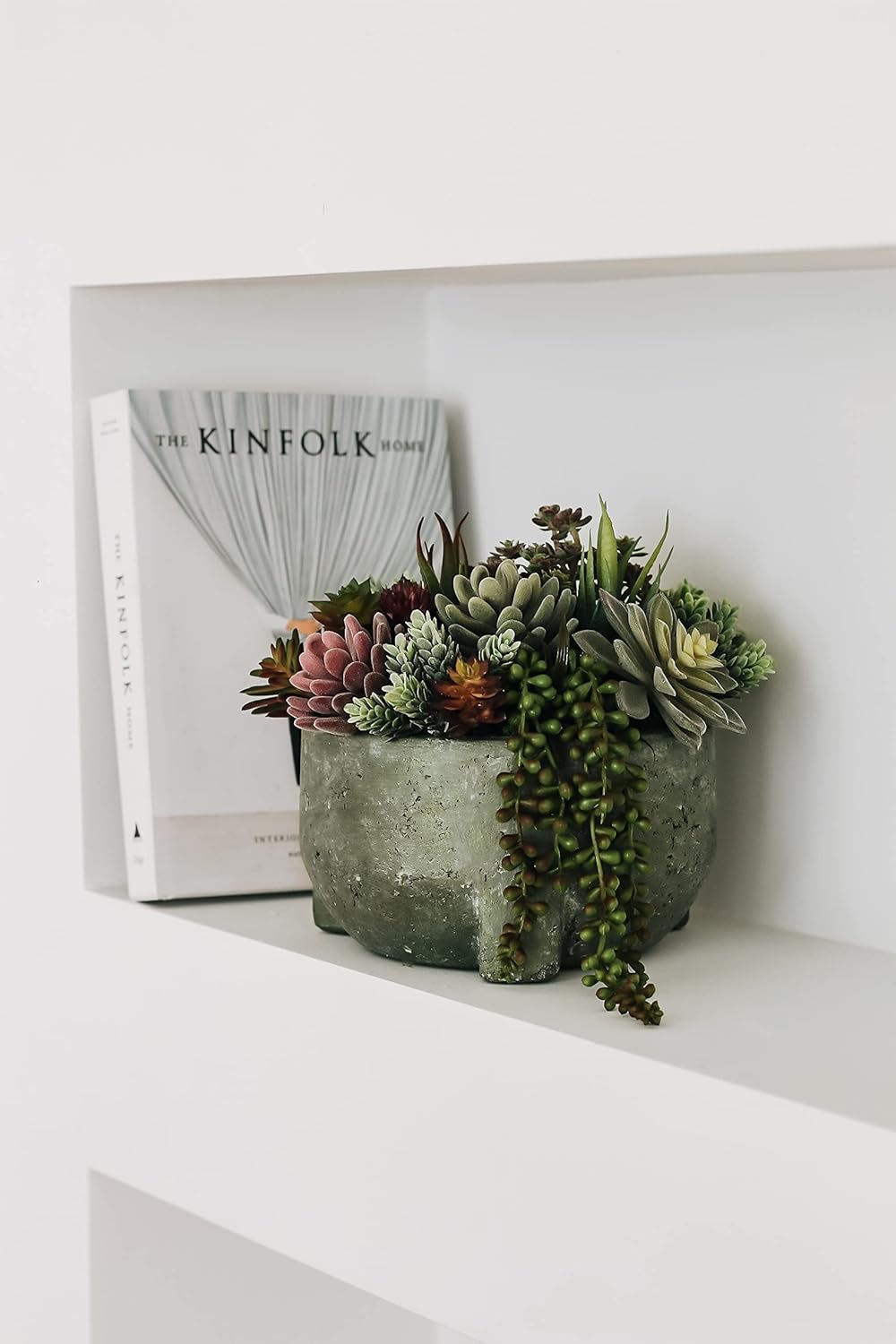 Artificial Succulent Plants Fake Assorted - 16 Pack (16 Pcs Assorted Succulents) 1.6"D x 1.6"W x 13.2"H