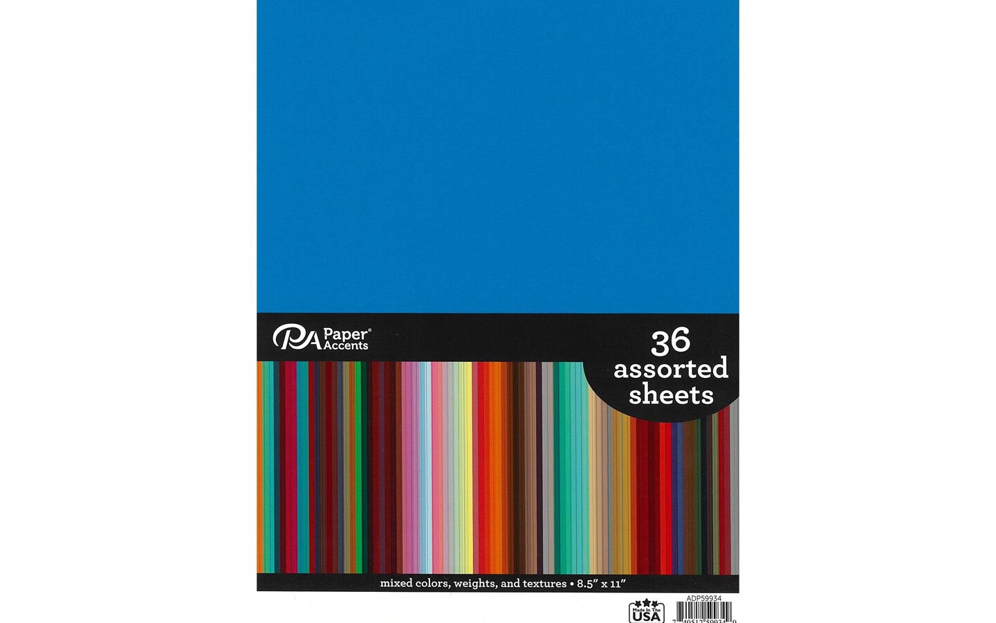 Cardstock &#x26; Paper Pack 36 Assorted Sheets 8.5X11&#x22;