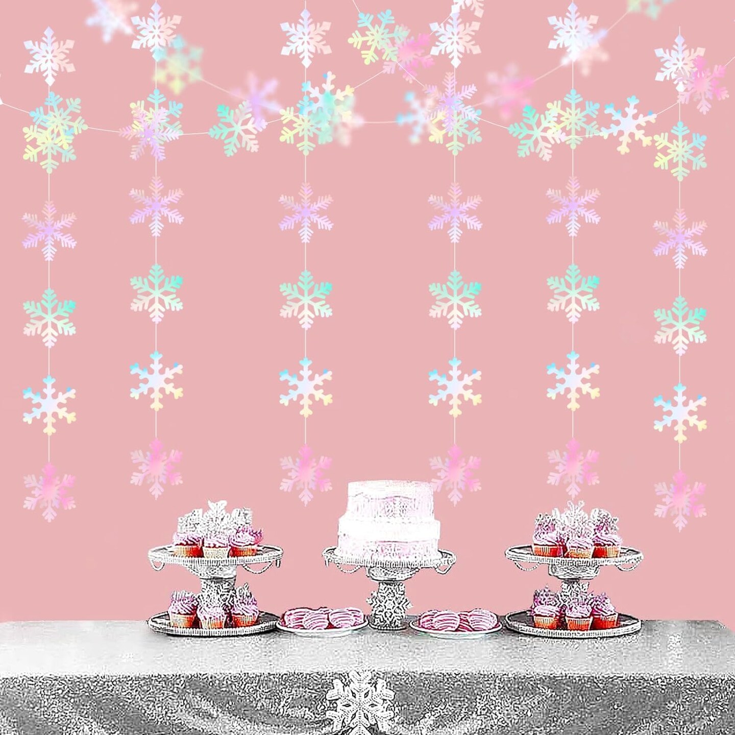 Iridescent-Holographic Snowflake