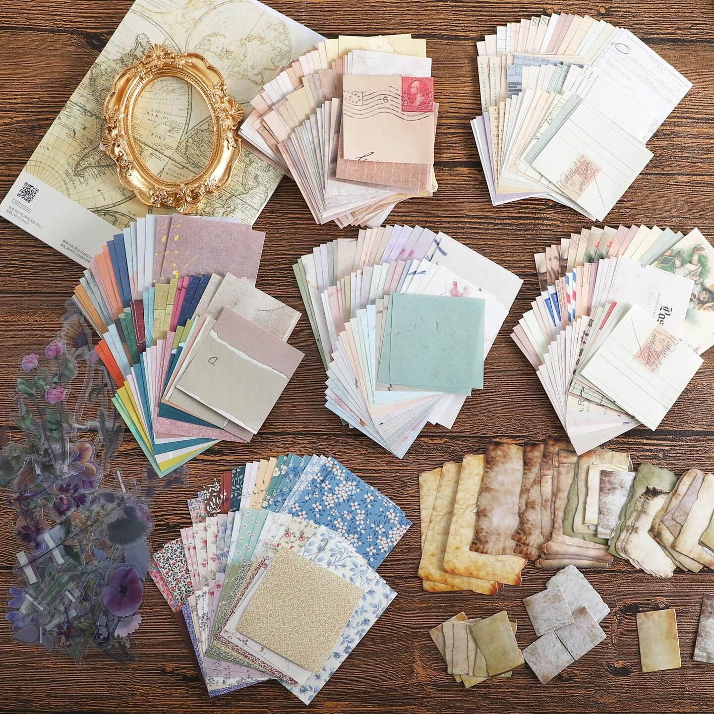 445 PCS Vintage Scrapbook Paper