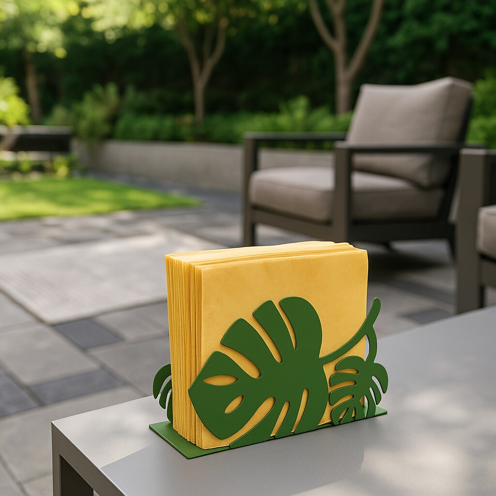 Mango Steam Tabletop Leaf Napkin Holder for Home, Kitchen