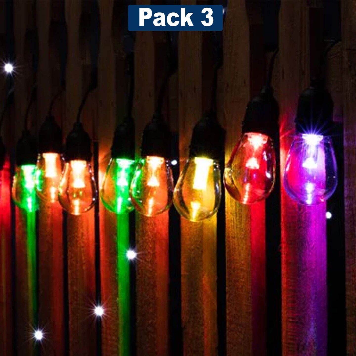 Eco-Friendly Solar String Lights with 10 Multicolor LEDs