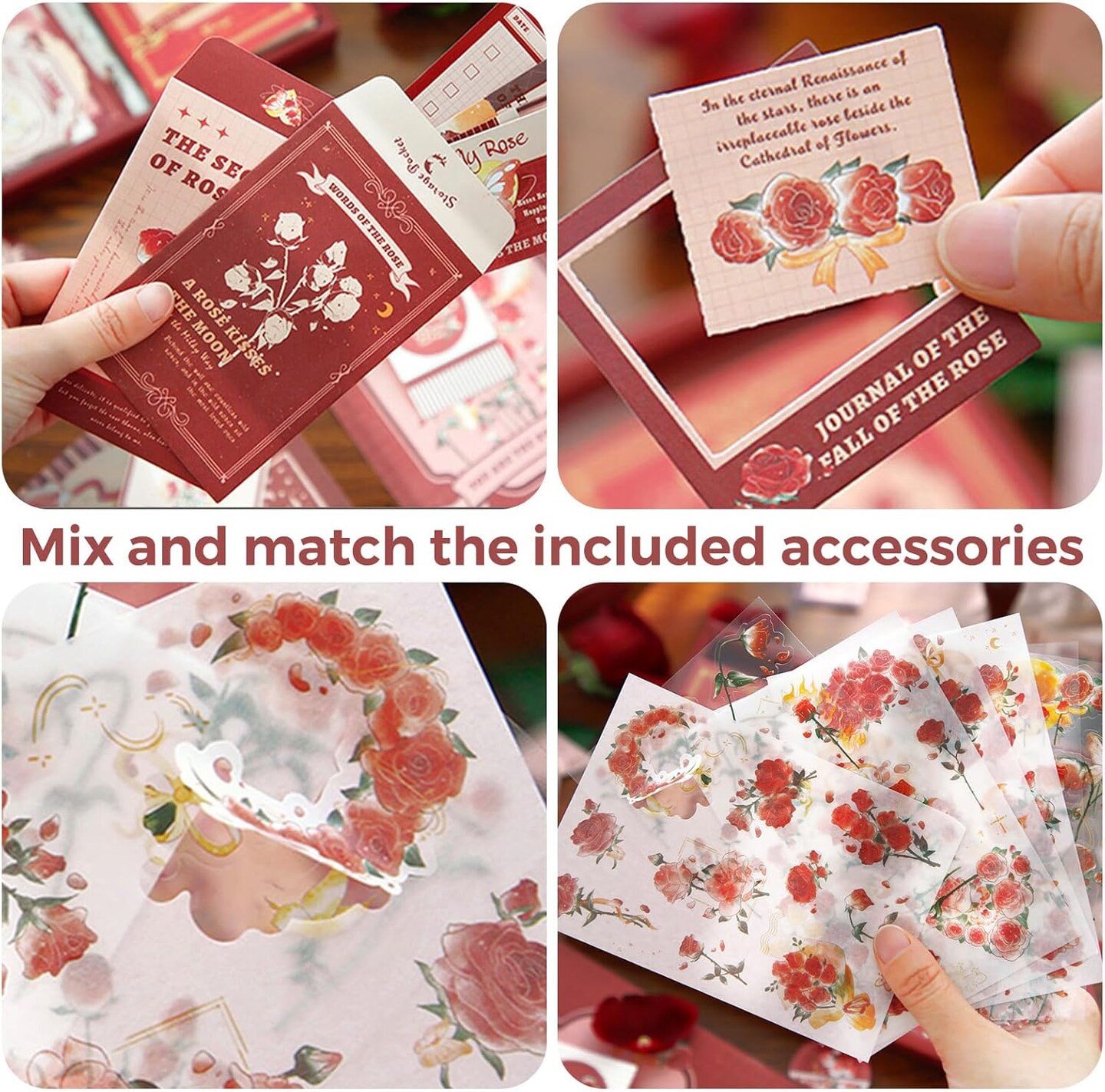 Scrapbooking Kit(123 PCS) - Rose Whisper