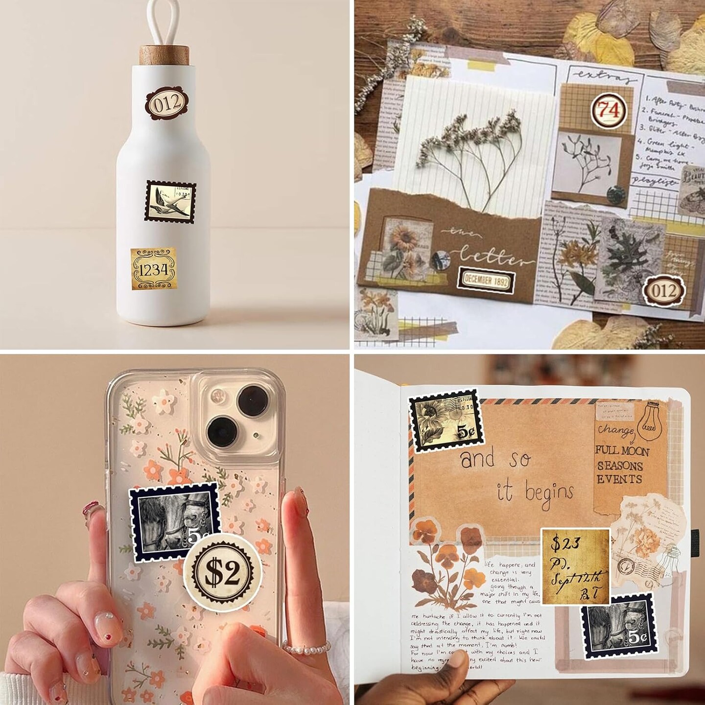 190 Pcs Number Label Stickers Scrapbook (Number Labels 190 Pcs)