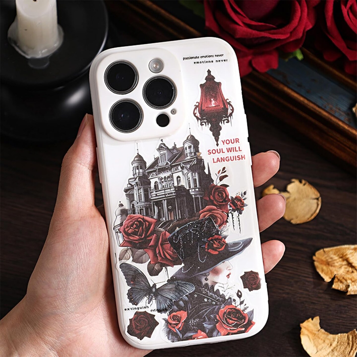 557pcs Vintage Scrapbook Stickers Book Stickers - Night Fantasies