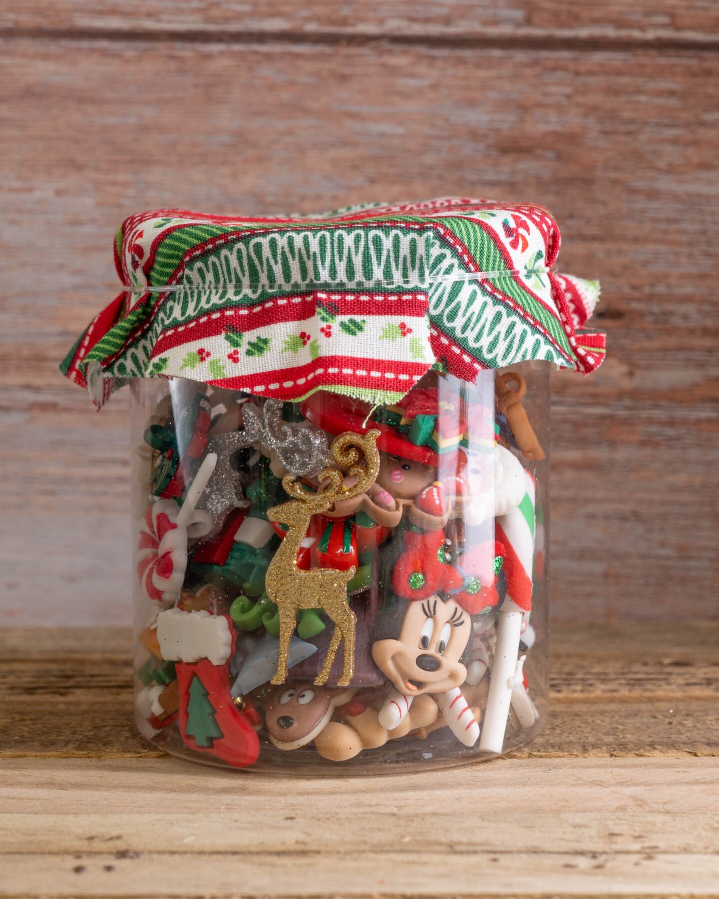 Dress It Up Button Shop Color Jars in Holiday Magic Mix 80 Piece Assortment