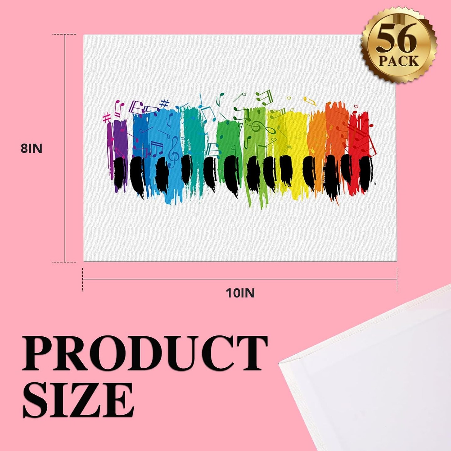 56 Pack Canvas Panels - 8x10 Inch