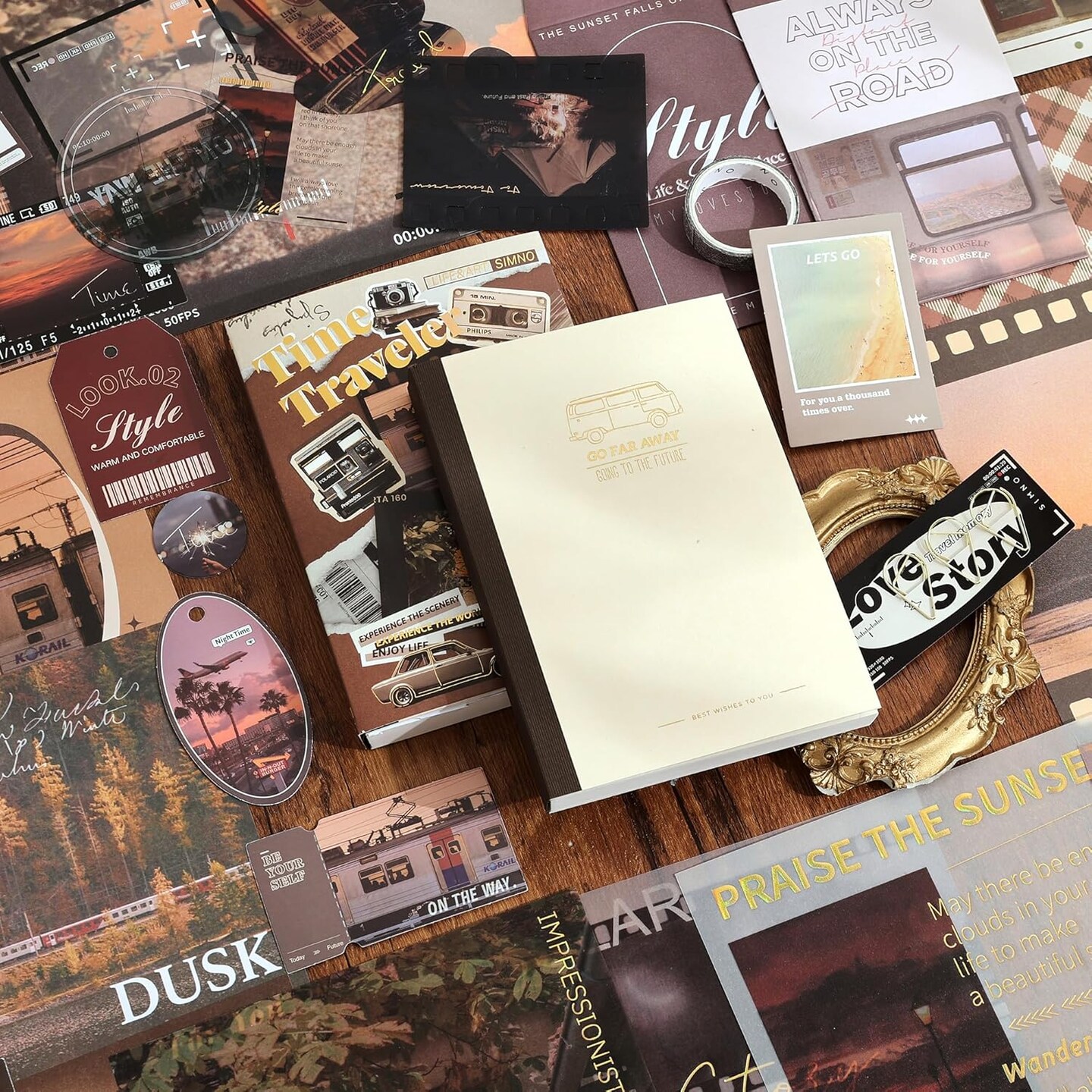 Scrapbooking Supplies Kit (Traveler) 9.33 x 7.32 x 0.87 inches