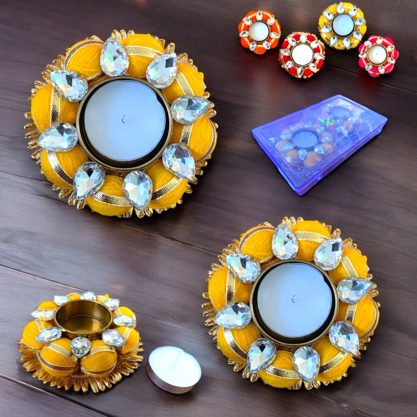 Tea Light Candle Holders Indian Decorative Candle Holder for Centerpiece Dining Table Office Home Temple Decor Housewarming Thanksgiving Gift Diwali Decoration Tealight Holder for Christmas